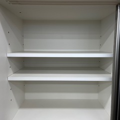 松田家具　レンジボード　2枚扉　ホワイトの画像