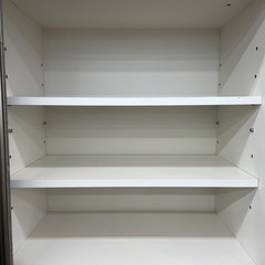 松田家具　レンジボード　2枚扉　ホワイトの画像