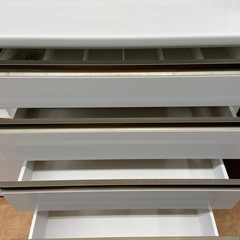 松田家具　レンジボード　2枚扉　ホワイトの画像