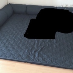 ラグが洗えるダブルコーナーローソファーセット　ベルメゾン