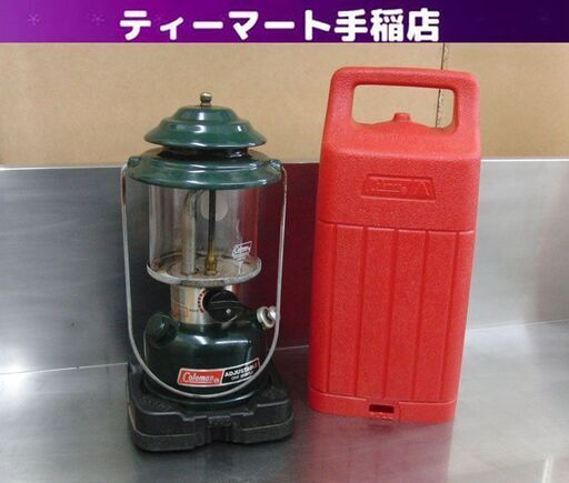 Coleman 286A ワンマントルランタン 1986年 11月 モミの木ケース(赤Ver.)付 アウトドア キャンプ 札幌 手稲