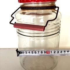 ビンテージ ガラス製保存瓶　 の画像