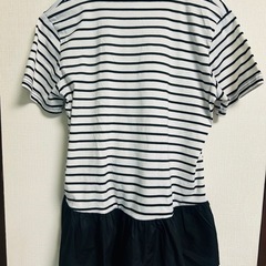 半袖ボーダーTシャツ　フリーサイズの画像