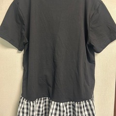 半袖ぺプラムTシャツ　フリーサイズの画像