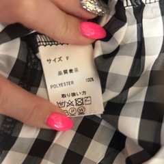 半袖ぺプラムTシャツ　フリーサイズの画像