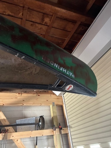 受け渡し者決定）カナディアンカヌー　オールドタウン/パスファインダー　（現行:キャンパー15） オール2本 アウトリガーセット