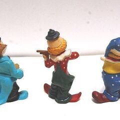 ◆人形 ピエロ 3点セット 中古品の画像