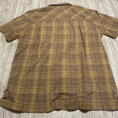 L.L.Bean 半袖シャツ M ブラウン系 チェック柄の画像