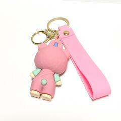 ラブブ　ピンクキーホルダーの画像