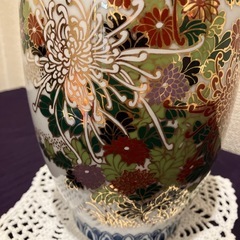 有田焼　西峰作　金線金彩花瓶　31㎝の画像