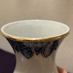 有田焼　西峰作　金線金彩花瓶　31㎝の画像
