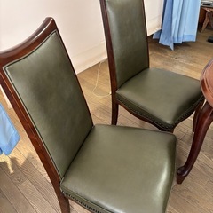 Marumi木工　アンティーク　ダイニングテーブルと椅子4脚セットの画像
