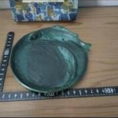 美術鋳物_鮎灰皿_文鎮_アンティーク品 置物の画像