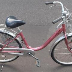 26インチ 🚲 中古 自転車 9,480円 🔑鍵 💡ライト付 新規防犯登録料コミ 888の画像