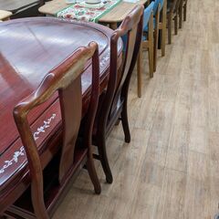 螺鈿細工テーブルセットの画像