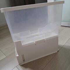 [幅15cm] 計量米びつ ホワイト (SS-6) ニトリの画像