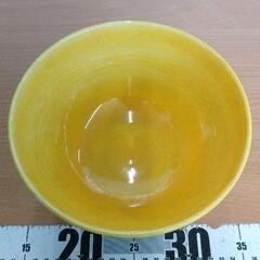 0809-503 清水焼　平安　陶玉造　黄交趾鳳凰絞　大鉢の画像