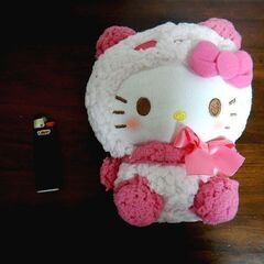  ◆サンリオ キティ ピンク パンダ ぬいぐるみ 中古品の画像