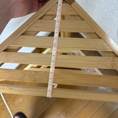無印良品 竹製三角コーナーラックの画像