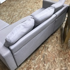 ジャングルジャングル貝塚店　3人掛けソファ　3人用　オットマン付き　グレー　限定商品　目玉商品　お買い得　貝塚市　二色浜　リサイクルショップの画像