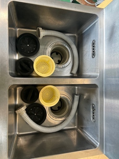 2槽シンク 800x600x785(+150) 2槽シンク800x600x785(+150)