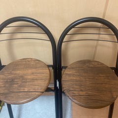 カウンターチェア2脚セットの画像
