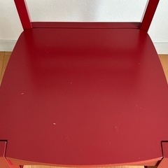 椅子  赤色の画像