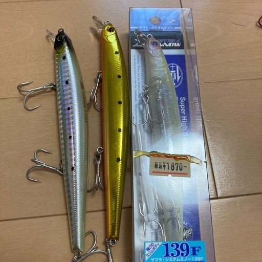 ZipBaits ザブラシステムミノー　ルアーセット　シーバス　ヒラメ