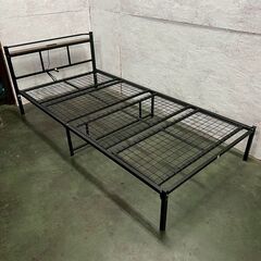 【ジモティ限定特価】ニトリ シングルベッド マットレスセット Nスリープ C1-02VB コンセント付フレーム Y2047の画像