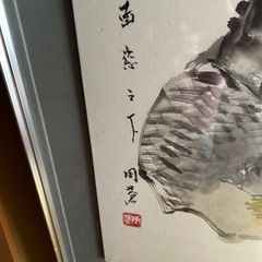 中国絵画菊籠秋風物の画像