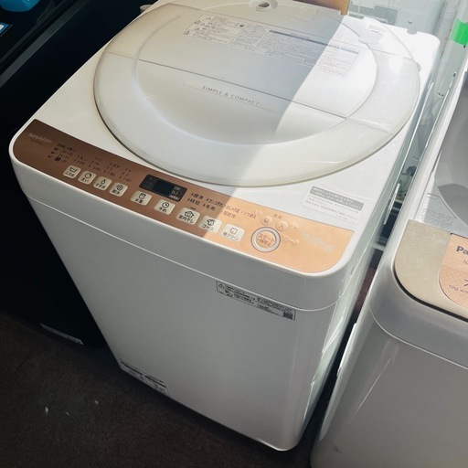 【SHARP】洗濯機 ES-T713 7kg 2021年製
