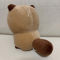 たぬきとキツネ　ぬいぐるみの画像