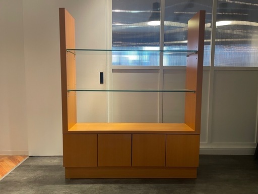 ディスプレイ用ガラス板棚