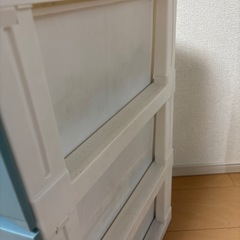 プラスチックケース　棚　三段　収納　収納ケースの画像