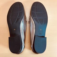 ingPLUS（イングプラス）モカシューズ（ゴールド）23.0の画像