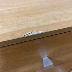 ニトリ二段引き出し・棚セット(傷あり)の画像