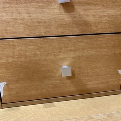 ニトリ二段引き出し・棚セット(傷あり)の画像