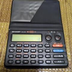 1989年製　SHARP PA-370
電子カナメモ　電卓スケジュール電話帳　ジャンク　相談可の画像