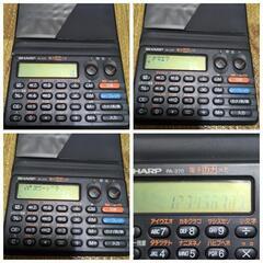 1989年製　SHARP PA-370
電子カナメモ　電卓スケジュール電話帳　ジャンク　相談可の画像