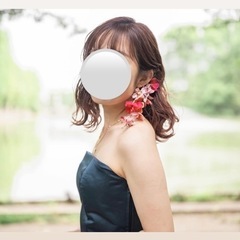イヤーカフ　アーティフィシャルフラワー　前撮りの画像