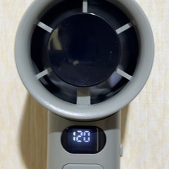 ハンディファン 2個セット グレー 充電ケーブル付きの画像