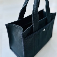 COACH コーチ カーゴトート26 ブラック　ミニトートバッグ キャンバス　の画像