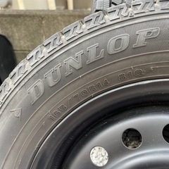 スズキ純正 スチールホイール/スタッドレスタイヤ　165/70R14 　の画像