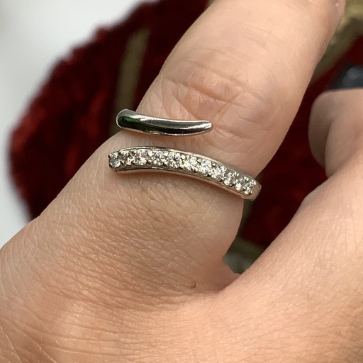 Pt900 ダイヤモンドリング　フリーサイズ　5g 0.17ct