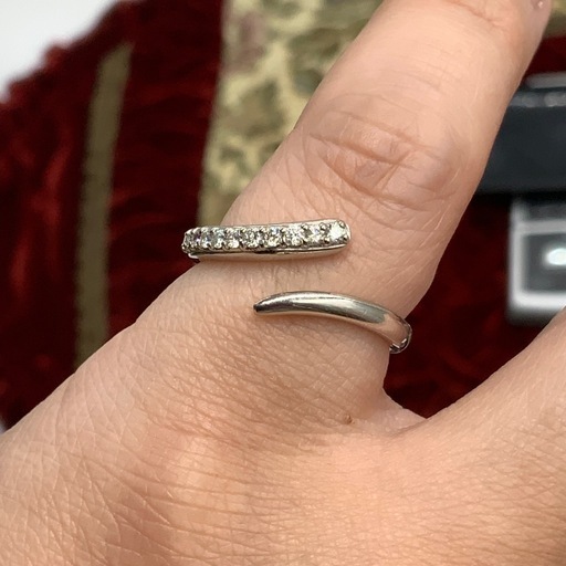 Pt900 ダイヤモンドリング　フリーサイズ　5g 0.17ct