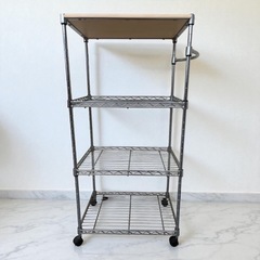 スチールラック (天板木)の画像