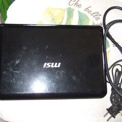 ノ－トPC  msi U100plus  スイッチ不良のジャンクの画像
