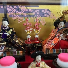 おひなさま　ガラスケース入りの画像