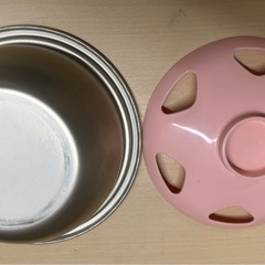 【現状品】電気おかゆ鍋　ツインバード　ピンクの画像