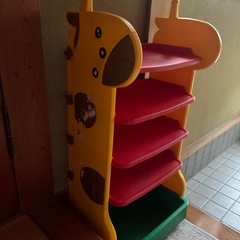 かわいい　キリンの靴箱　8/11までの画像